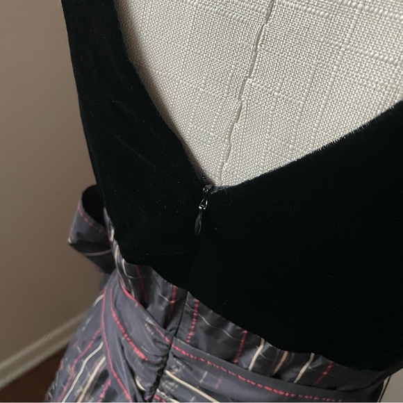 BCBG Max Azria Formal Black Dress Size 4 Ruffle Fit & Flare Cocktail Black - Picture 8 of 15